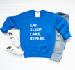 Eat. Sleep. {Custom}. Repeat. Cozy Crew Neck Sweater