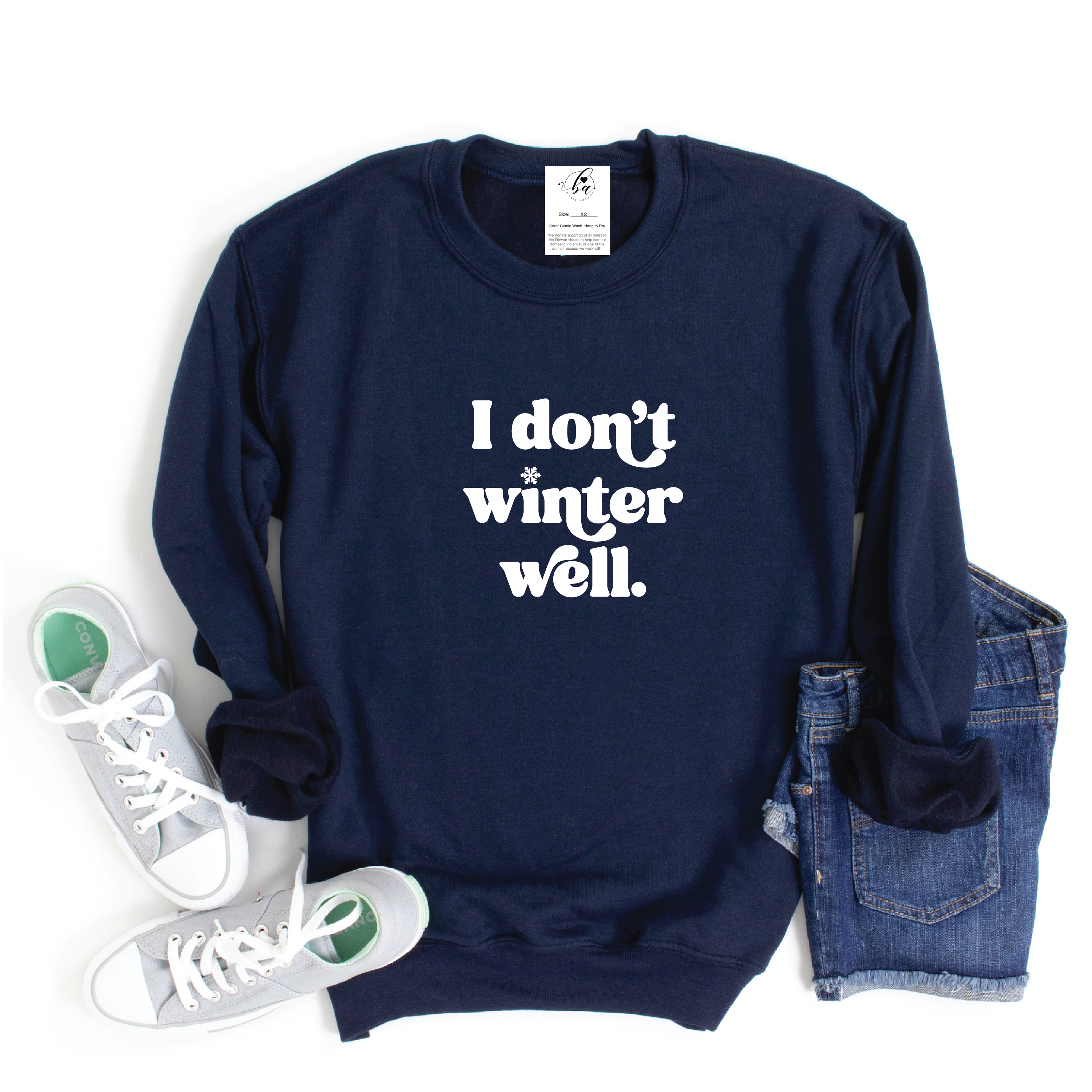 I don't winter well Cozy Crew Neck Sweater