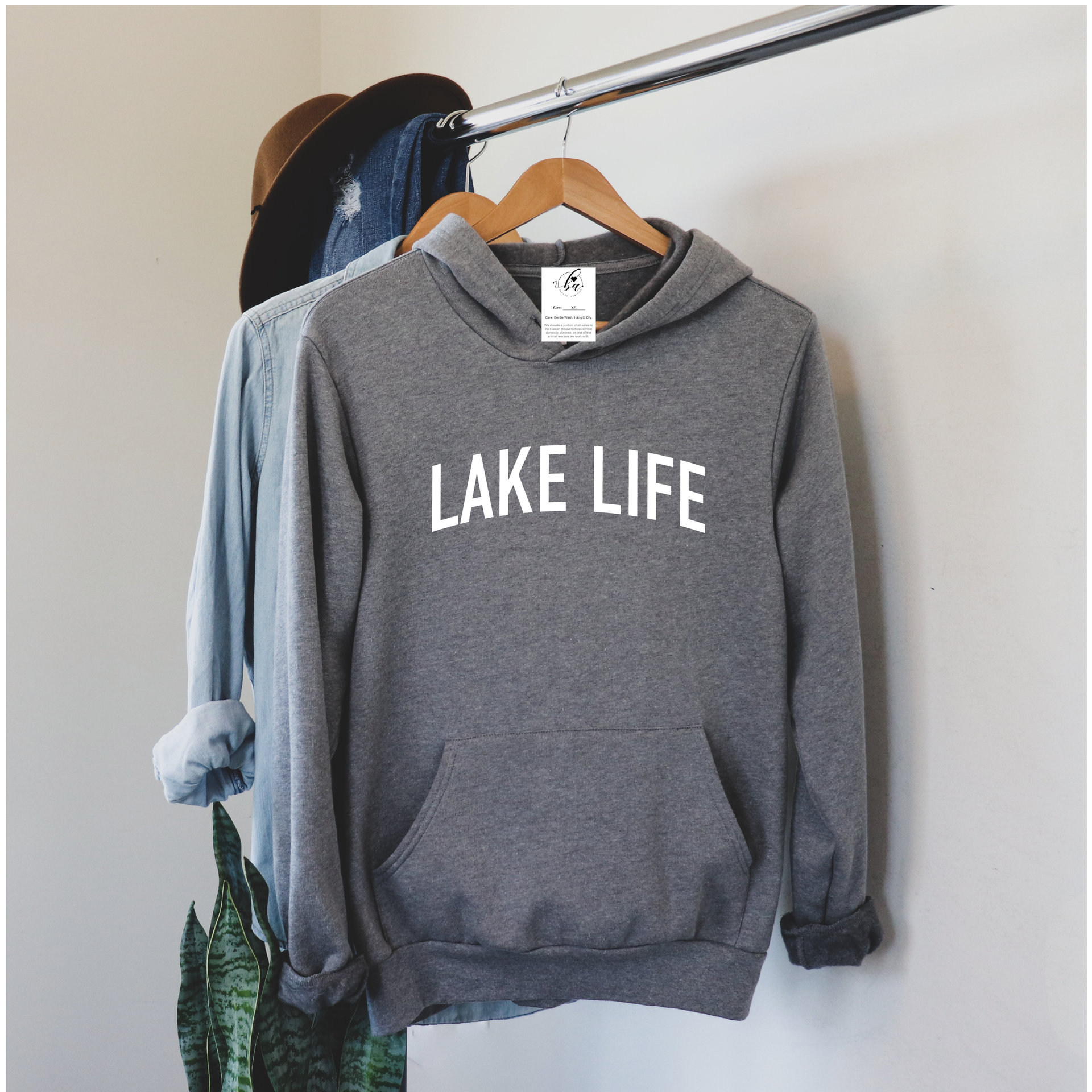 Boutique Lake Life Sweatshirt Lake Life Cozy Hoodie XS Heather
