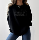 little ray of pitch black sweater