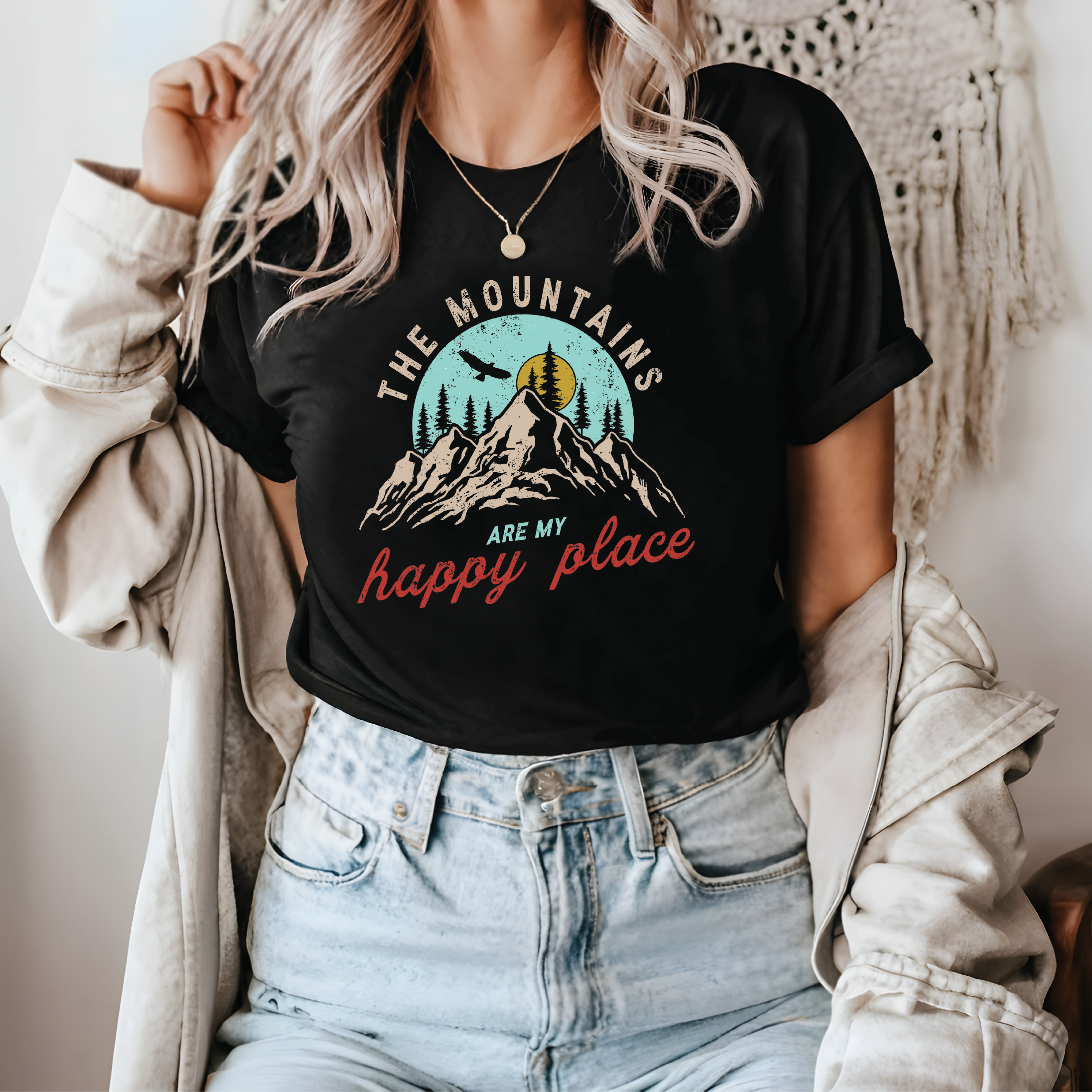 The Mountains are my Happy Place Tee