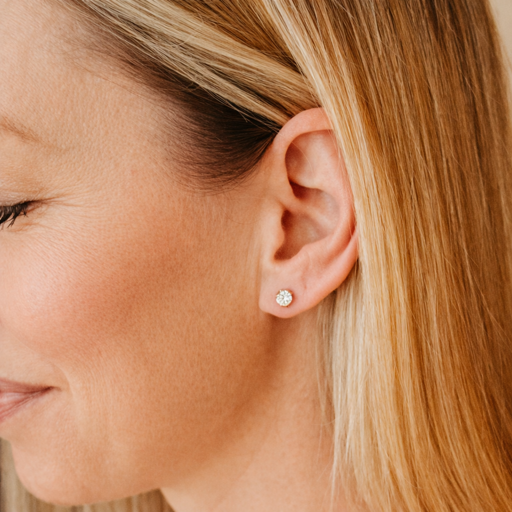 Cubic Zirconia Stud Earrings