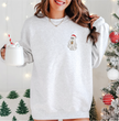 Santa Ghost Embroidered Classic Sweater
