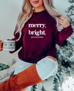 Merry, Bright & Soon To Be Tipsy Classic Crew Neck Sweater