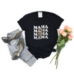 Electric Mama on Repeat Tee - Teal
