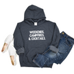 Weekends, Campfires & Cocktails Hoodie