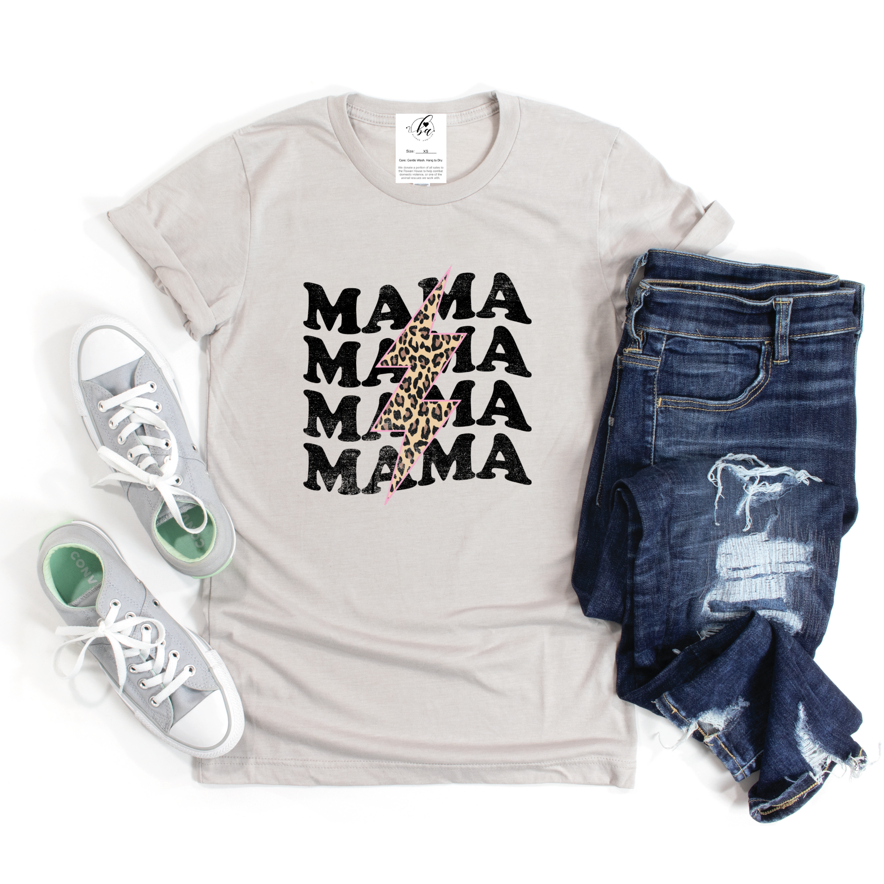 Electric Mama on Repeat Tee - Pink