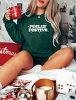 FEELIN' Festive Classic Crew Sweater