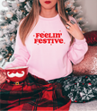 FEELIN' Festive Classic Crew Sweater