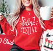 Feline Festive Classic Crew Neck Sweater