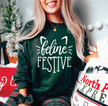 Feline Festive Classic Crew Neck Sweater