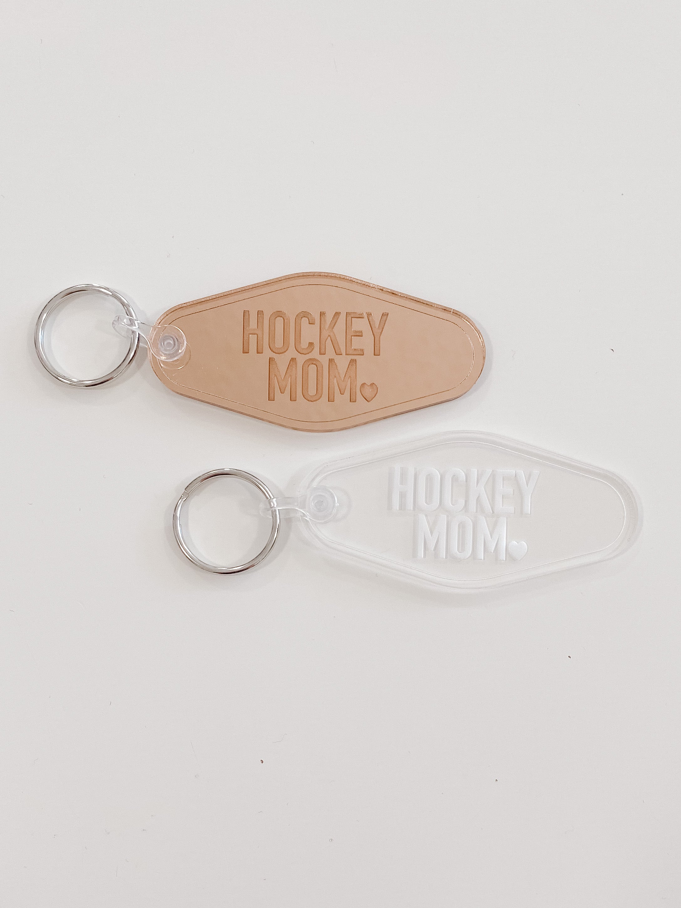 Hockey Mom Engraved Motel Keychain – Blonde Ambition