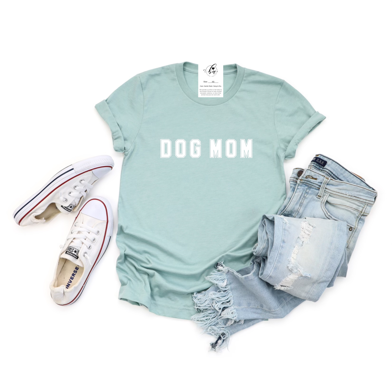Dog Mom Varsity Tee Blonde Ambition Apparel