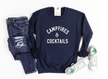 Campfires & Cocktails Cozy Crew Neck Sweater
