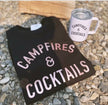 Campfires & Cocktails Cozy Crew Neck Sweater