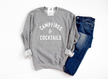 Campfires & Cocktails Cozy Crew Neck Sweater