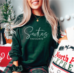Santa's Favourite (Script) Classic Crew Sweater