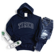 Tired {VARSITY} Cozy Hoodie